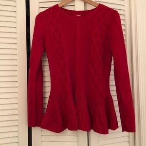 peplum sweater